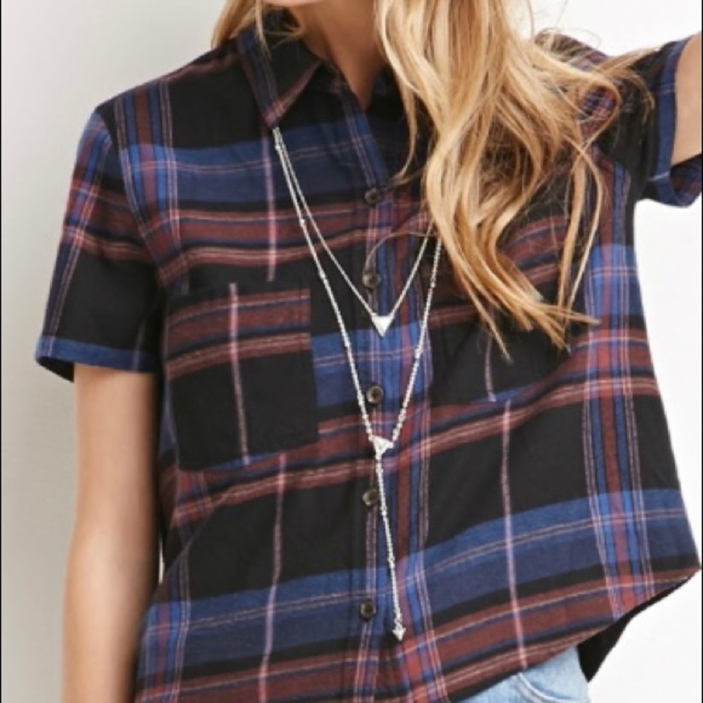 Plaid Crop Top